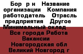 Бор. р-н › Название организации ­ Компания-работодатель › Отрасль предприятия ­ Другое › Минимальный оклад ­ 1 - Все города Работа » Вакансии   . Новгородская обл.,Великий Новгород г.